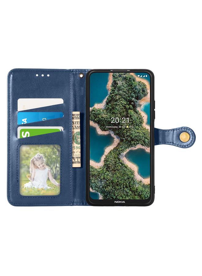 اس-توب جراب هاتف Nokia X10 / X20 بتصميم كلاسيكي بلون سادة مصنوع من الجلد - Image 3