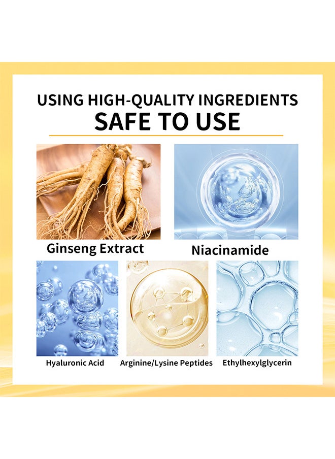 EELHOE - Ginseng And Niacinamide Anti-Wrinkle Essence, Ginseng Anti Ageing Serum For Women, Fade The Eyes Of Fine Lines And Lines, Tighten The Face, Moisturize The Skin Essence - Image 1