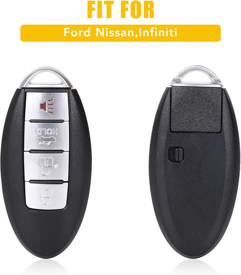 OGATOO Smart Key Fob Blade Replacement Fit for Nissan Murano Maxima GT-R Altima Infiniti G37 FX50 FX35 G25 G35 2007 2008 2009 2010 2011 2012 2013 2014, #KR55WK48903 KR55WK49622, 4 Button Set 1 - Image 2