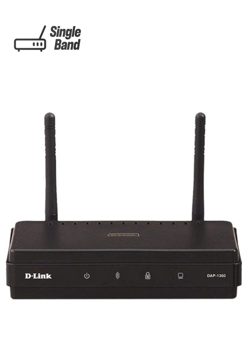 دي لينك موسع نطاق لاسلكي من دي لينك طراز  ‫DAP-1360بلون أسود أسود - Image 1