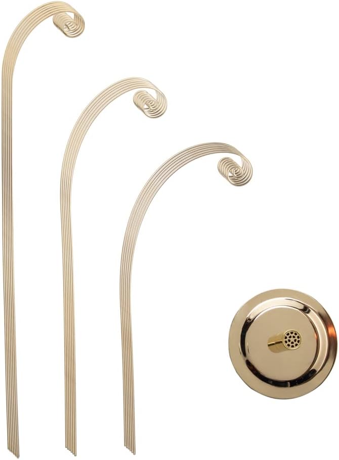 Creative Hobbies 20 Inch Tall Ornament Display Tree, Bright Brass Plated, Holds 15 Ornaments - Image 3