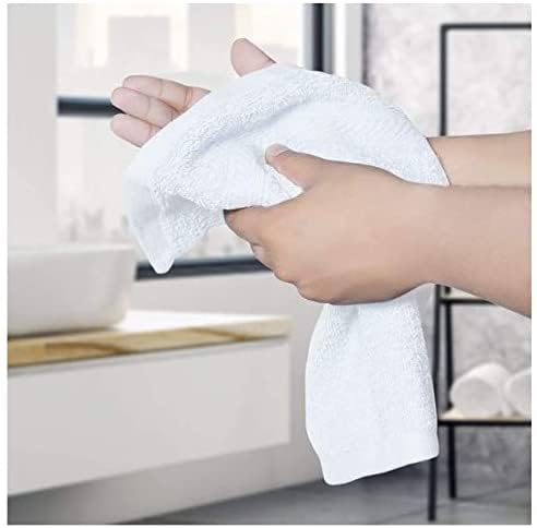 JENNY DENIAL 100 Cotton Super Soft absorvent White Hand Towel Face Towel Wash Basin Kitchen Towel Spa Saloon Small and Medium Size Combo Pack of 2 16 24 - Image 4