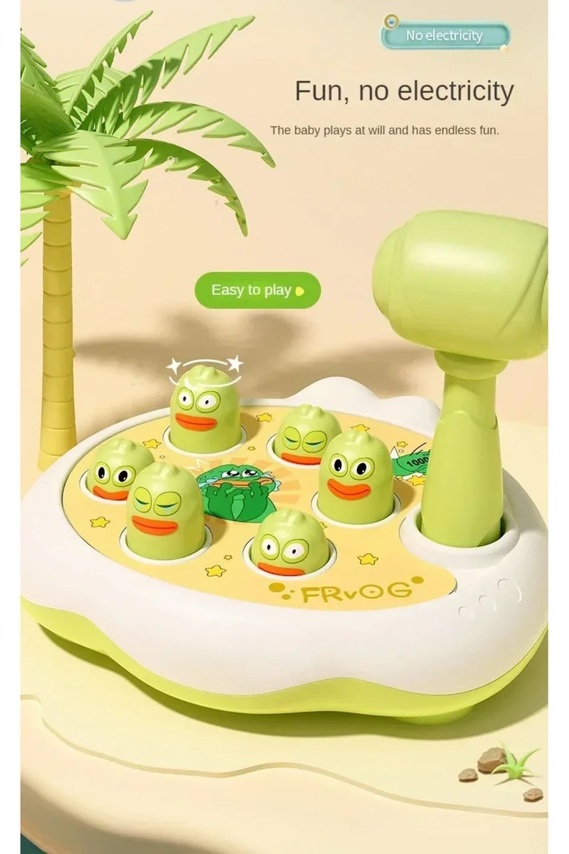 erorex frog no box Duck/Frog/Pig Baby Toy Montessori Learning Game Educational Puzzle Gift for 12 24 Months - Image 5