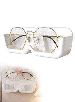 Generic Eyeglass Holder Glasses Stand Storage Rack, Wall Mounted Sunglasses Storage Organizer, Plastic Glasses Frame Display Stand (White)  - Image 1