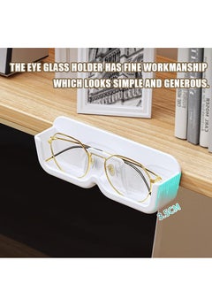 Generic Eyeglass Holder Glasses Stand Storage Rack, Wall Mounted Sunglasses Storage Organizer, Plastic Glasses Frame Display Stand (White)  - Image 4