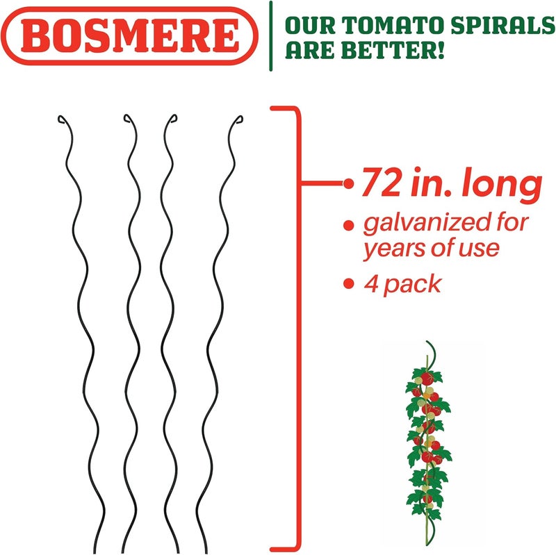 Bosmere E708 4Pack Spiral Plant Supports 72Inch - Image 2