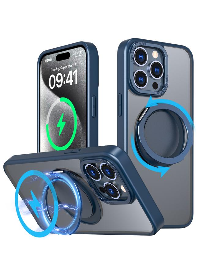 S-TOP Case For iPhone 15 Pro Max 360-degree Rotating MagSafe Magnetic Holder Phone Case - Image 1