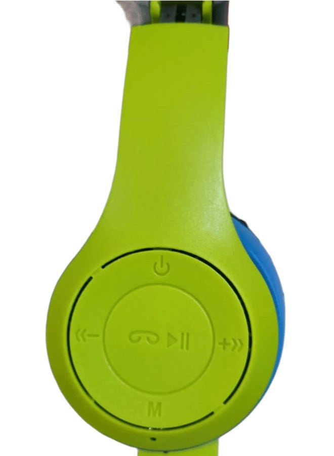 سماعة رأس لاسلكية J47 مزودة بميكروفون وبلوتوث V5.3 وراديو FM وميكروفون خارجي ودعم بطاقة SD - Image 1