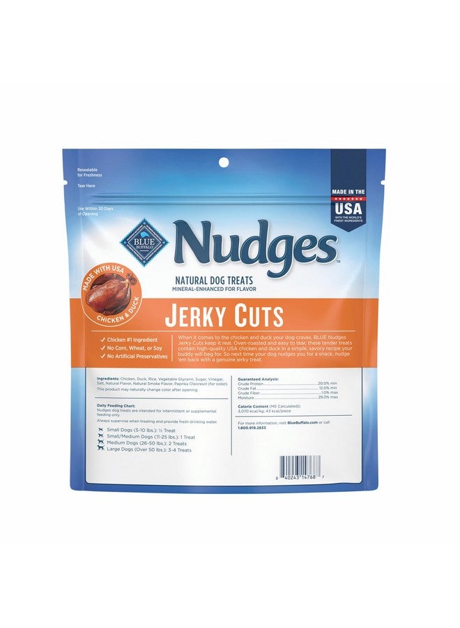 Blue Buffalo Nudges Jerky Cuts Dog Treats, Made in the USA with Natural Ingredients, Chicken & Duck, 16-oz Bag - Image 2