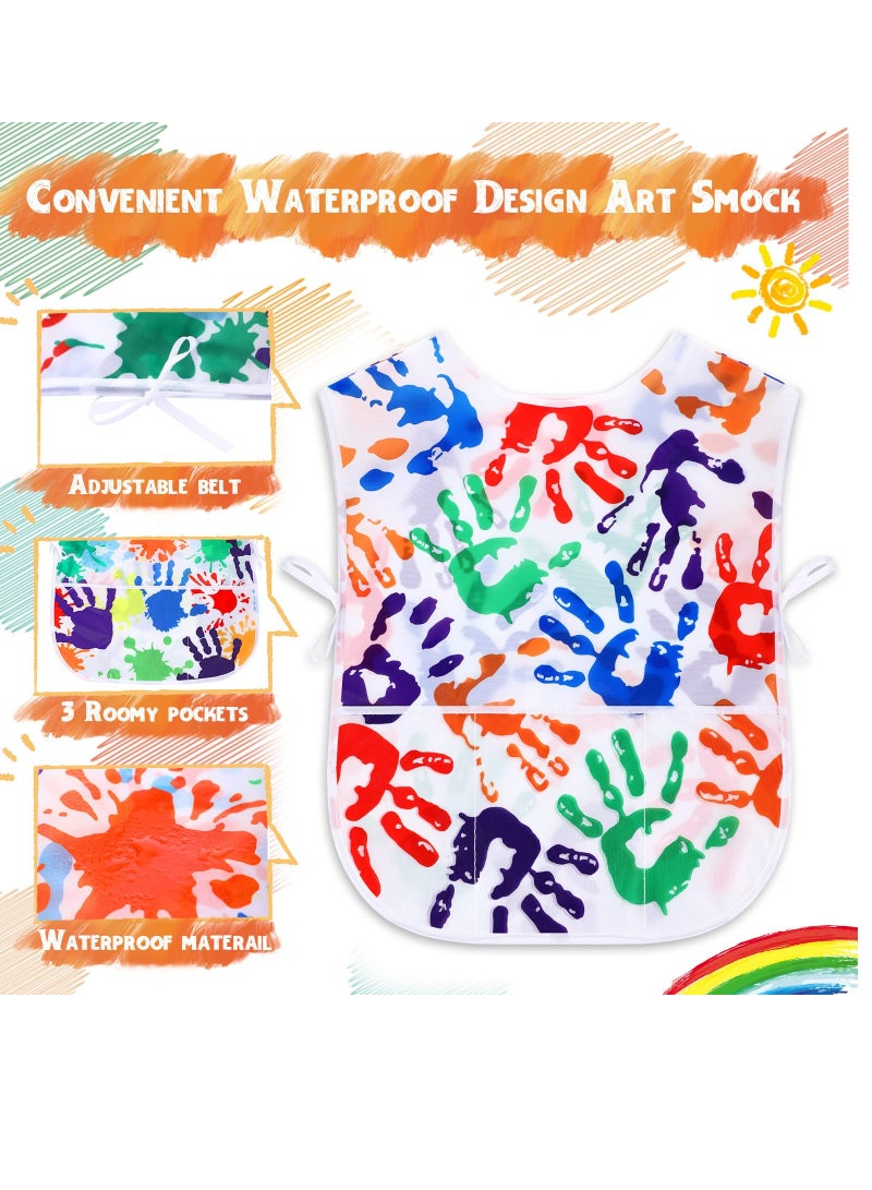 Excefore Kids Painting Apron, Kids Art Smock, Waterproof Artist Painting Aprons, Sleeveless Children Art Smocks for Age 3-10 Years, 2 Pcs (Type B) - Image 2
