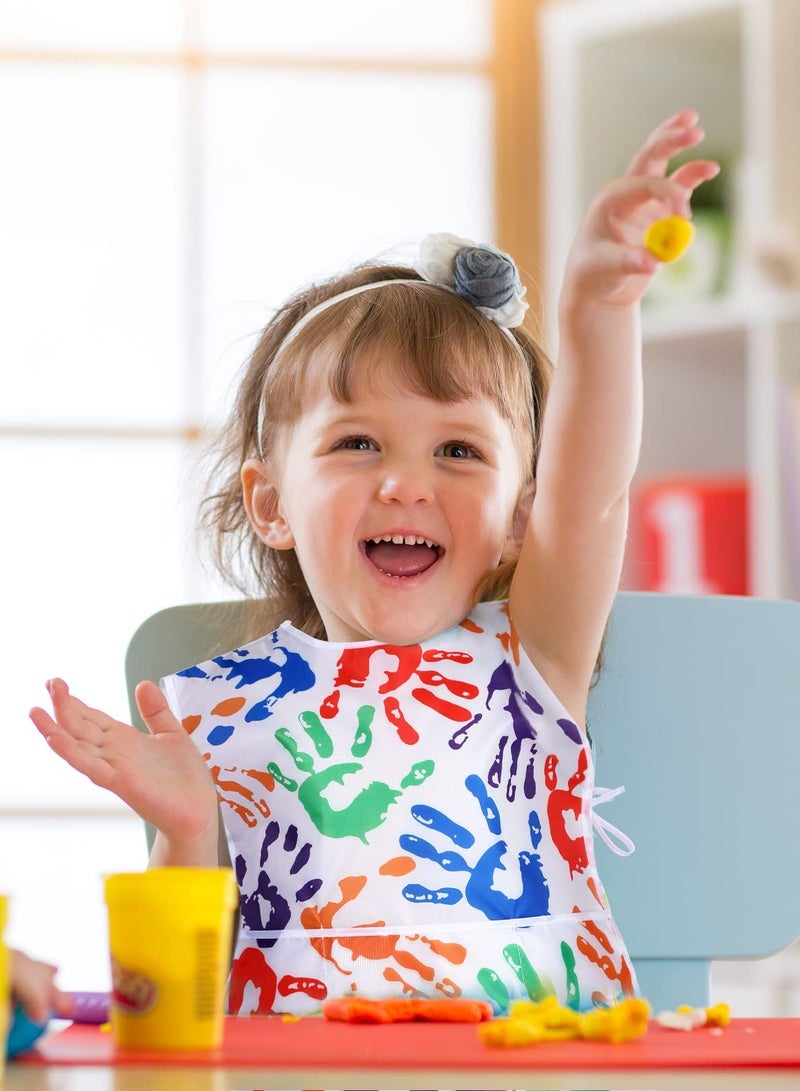 Excefore Kids Painting Apron, Kids Art Smock, Waterproof Artist Painting Aprons, Sleeveless Children Art Smocks for Age 3-10 Years, 2 Pcs (Type B) - Image 5