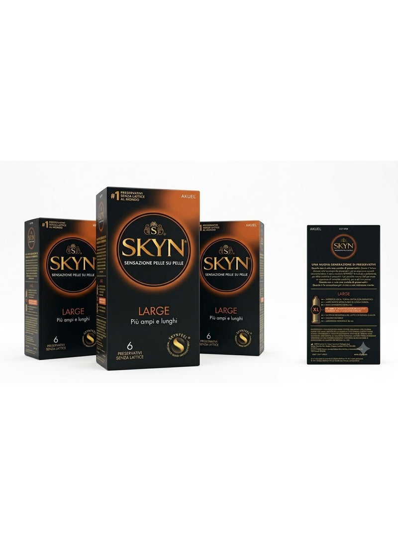 SKYN Large Feel Everything Non-Latex Premium Comfort Wear - 6 Pieces - Image 3
