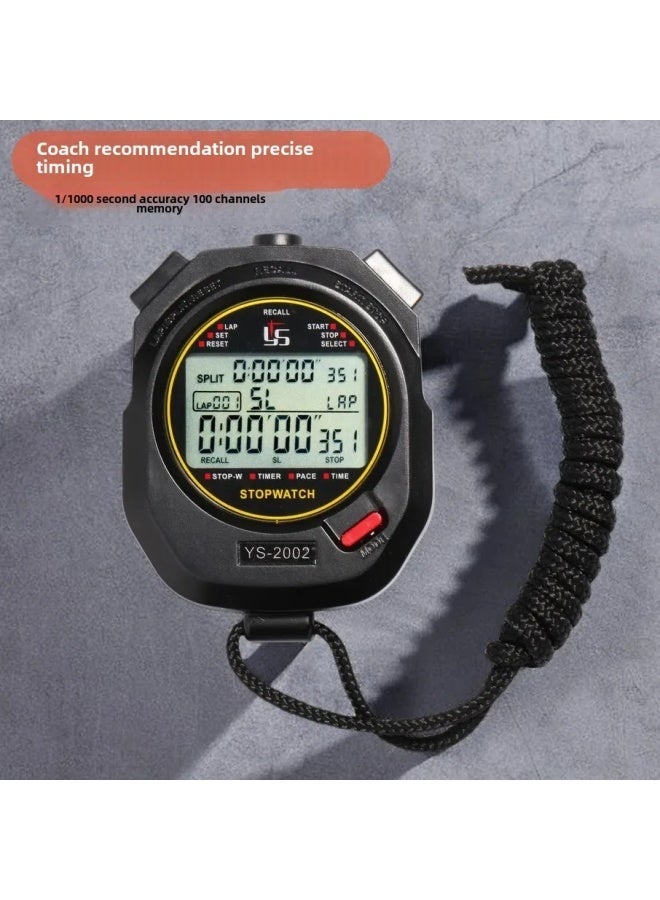 Generic Lightweight Sports Timer Running Training Judging Fitness Code Table Bicycle Speedometer Manufacturer Customized-Display Accuracy:1/1000 Precision 100 Channel Memory (YS2001)  - Image 1