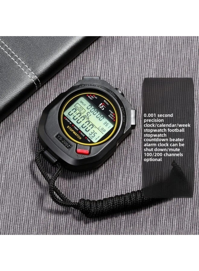 Generic Lightweight Sports Timer Running Training Judging Fitness Code Table Bicycle Speedometer Manufacturer Customized-Display Accuracy:1/1000 Precision 100 Channel Memory (YS2001)  - Image 2