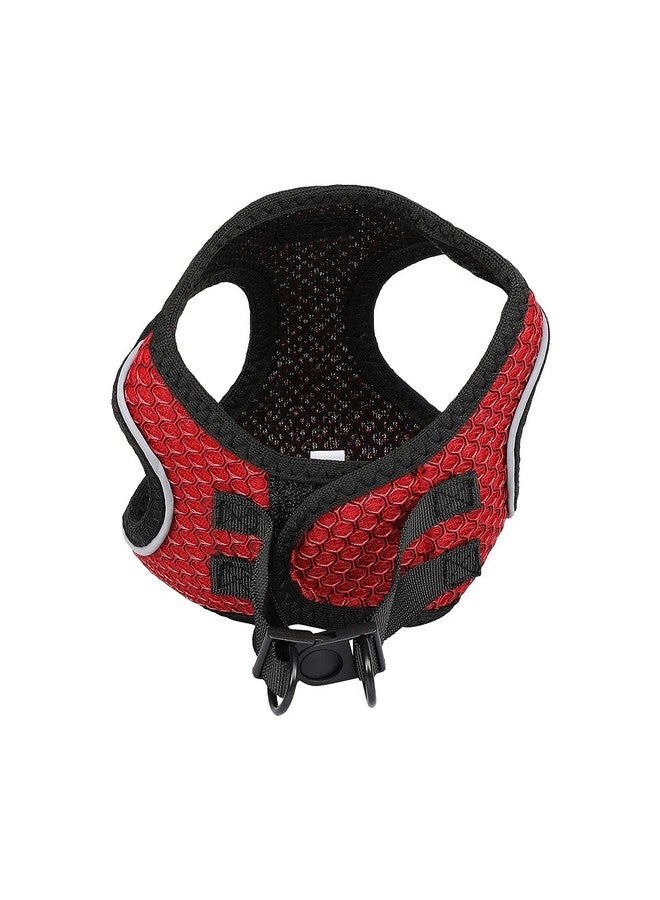 Emily Pets Mesh Dog Harness, Step In Adjustable Harness For Dogs (Medium, Red) - Image 4
