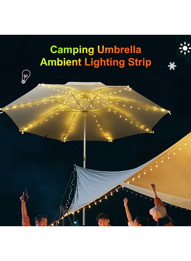 Generic LED Parasol Lights LED Leather String Lights Holiday Decoration Colorful Lights Tent Light String  - Image 5