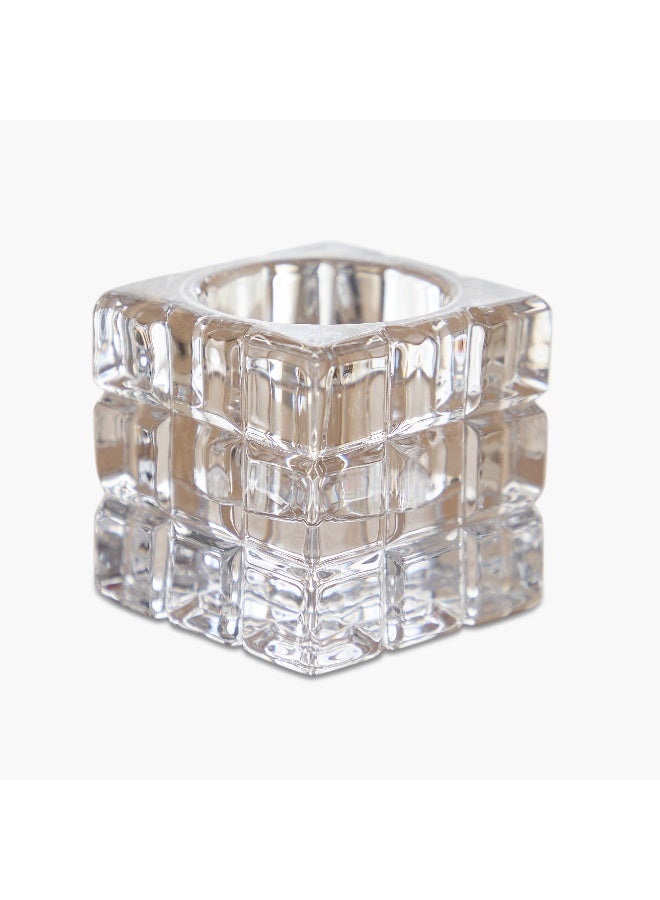 Home Box حامل شموع كريستالي - شفاف - قطعة واحدة - Image 5