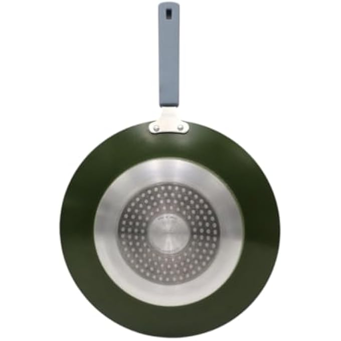 بريمير تاوا السيراميك مقعر بطول 28 سم قاعدة حث للطهي حتى غير اللاصق، أواني طهي متينة صديقة للبيئة، مثالية لفطائر روتي دوسا، مقبض مقاوم للحرارة - Image 2