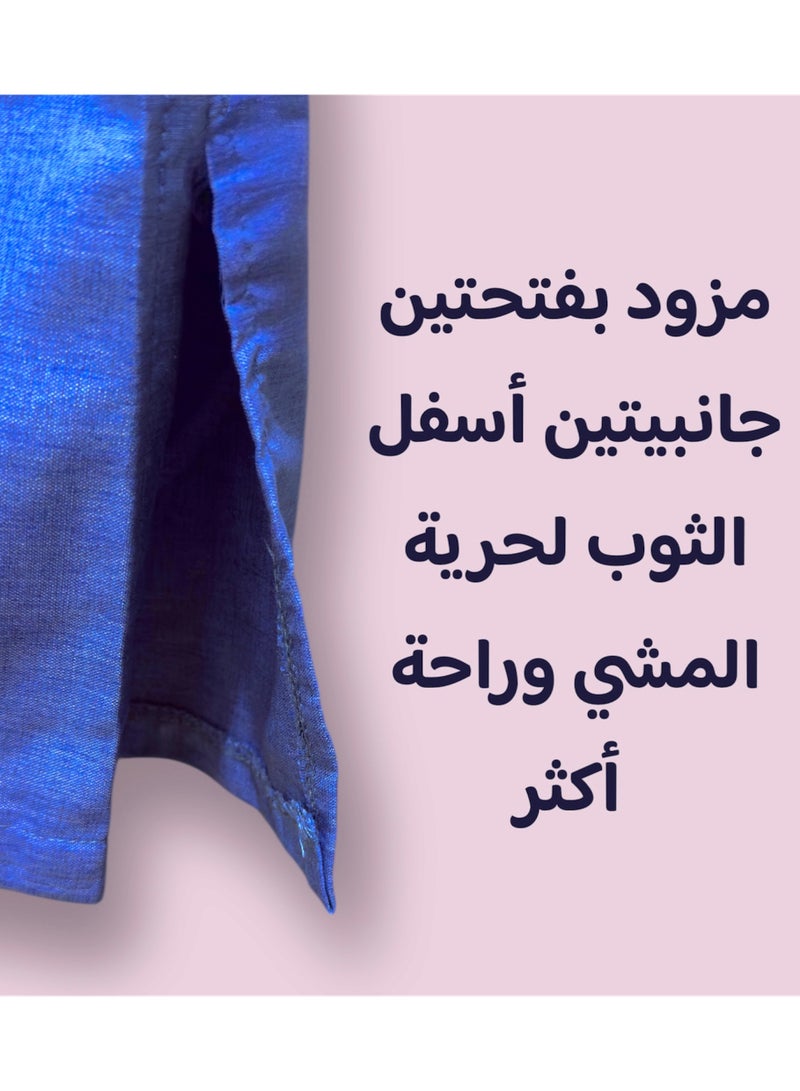 Men's Shirt, Nightgown, Moroccan Robe, Comfortable Men's Gifts Luxury Men's House Robe for Comfort Moroccan Shirt, Men's Summer Shirt, Short Sleeve Shirt, Men's Robe Comfortable Men's Gifts - Image 2