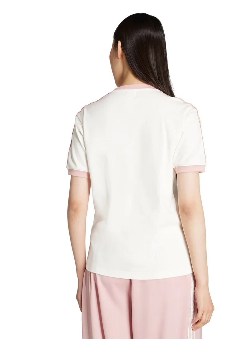 اديداس اوريجينالز 3-Stripe Ruffle T-Shirt