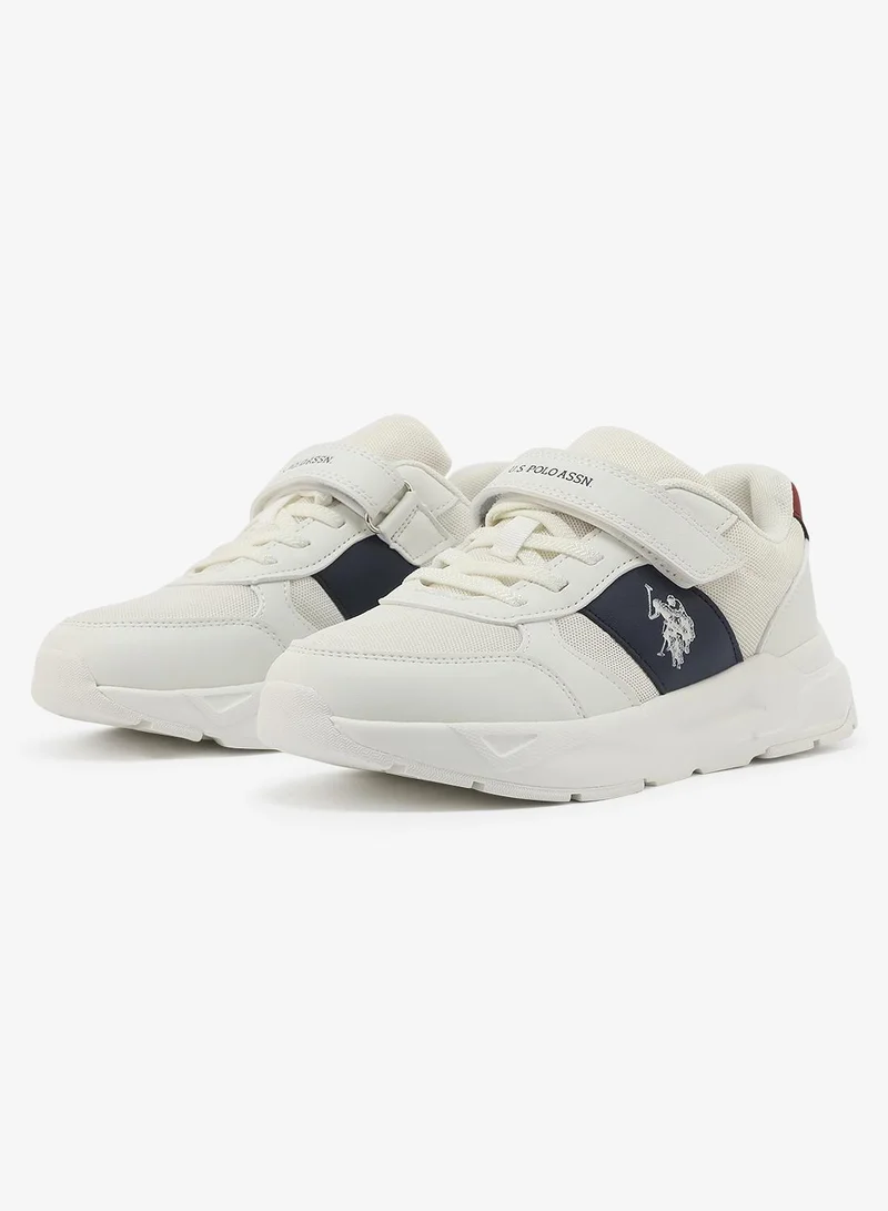 U.S. Polo Assn. white U.S. Polo Assn. Lorena Boy's Comfortable Stylish Casual Everyday Low Top Sneaker - White for Men | Best Price UAE