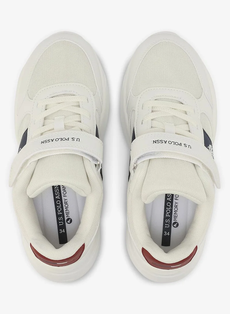 U.S. Polo Assn. white U.S. Polo Assn. Lorena Boy's Comfortable Stylish Casual Everyday Low Top Sneaker - White for Men | Best Price UAE