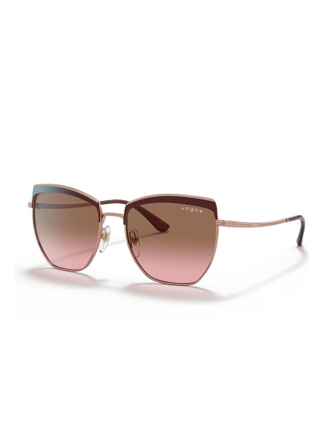 Woman IRREGULAR  SUNGLASSES- VO 4234S - lense size:54mm - TOP BORDEAUX/ROSE GOLD