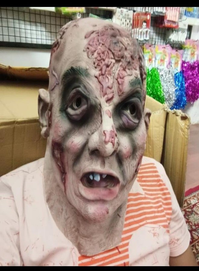 LUDALY Ghost Mask Creepy Halloween Costume Realistic Bloody Zombie Mask Props for Party - Image 1