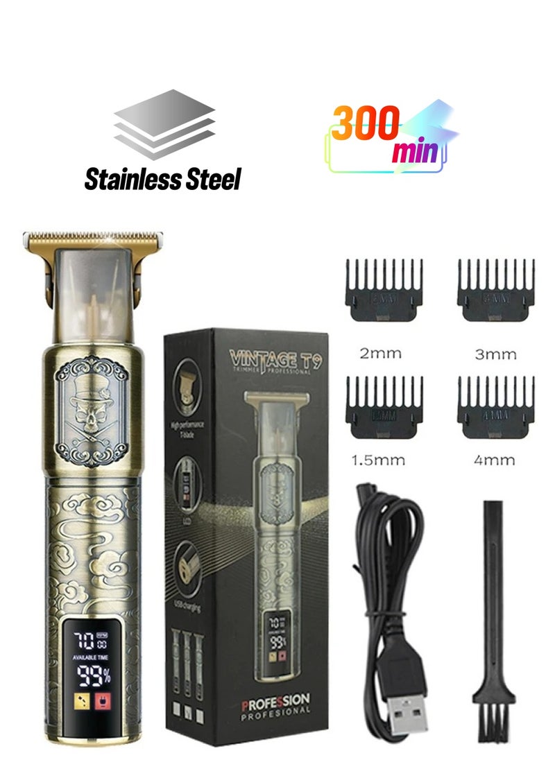 YACD Rechargeable Beard trimmer and hair clipper with LCD display for men  - Image 1