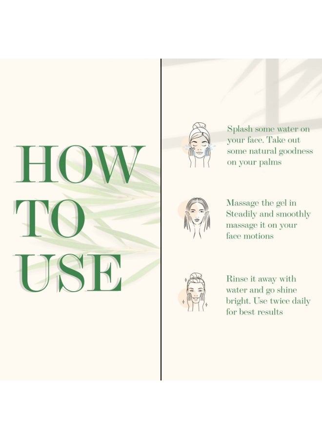 Good Vibes Tea Tree Gentle Cleansing Face Wash, 120 ml | Soothing, Moisturizing, Anti Acne Face Cleanser For All Skin Types | Controls Sebum Production | No Parabens, No Mineral Oil - Image 4