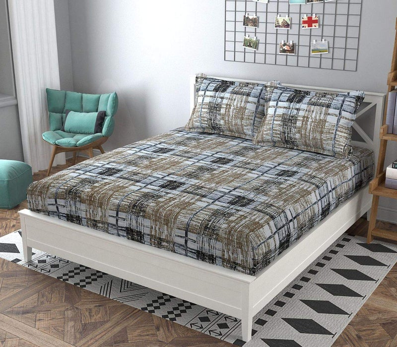 Mosho King Size BedSheet Double Bed 108x108 Inch 9 Feet Without Joints with 2 Pillow Covers - Image 4