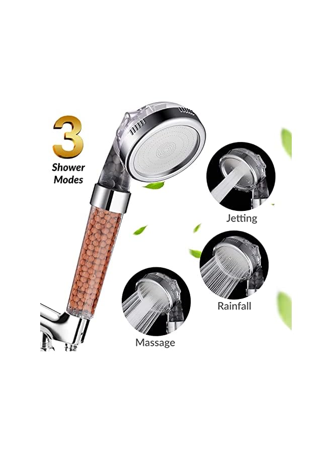 The Bros Filtered Hand Held Shower Head - Ionic Head - Help Reduces Hair Loss - Rainfall Spa - Water Saving - Purifies Water - Remove Chlorine - Image 3