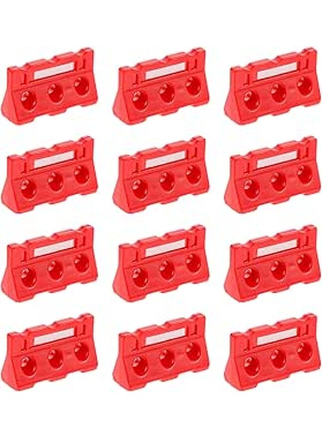 24 Pcs Miniature Road Barricade Toys for Train Layouts School Projects and Decorations - Image 1