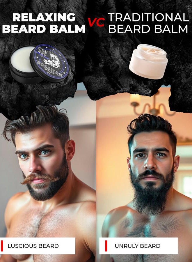 bossman Relaxing Beard Balm for Men (Gold Scent) – Tames, Relaxes, Thickens & Softens for Ultimate Beard Care – Made in USA - Image 5
