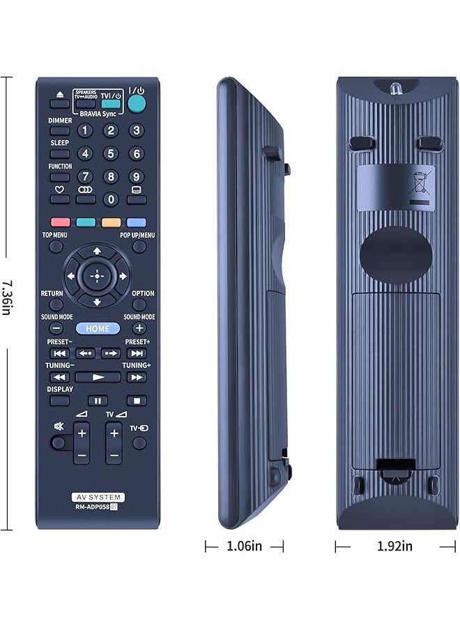 New Rm Adp058 Replacement Remote Control For Sony Blu Ray Home Theater System Bdv E280 Sub Rm Adp057 Bdv L600 Bdv E880 Rm Adp059 Rm Adp060