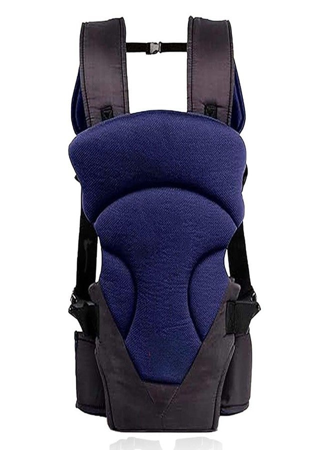 Laee cute 3 in 1 Adjustable Baby Carrier Kangaroo Head Support Safety Belt Sling Backpack Baby Carrier (Navy Blue & Black) - Image 1