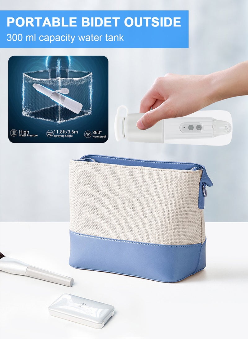 HomarKet Portable Bidet Sprayer Automatic, Handheld Personal Electric Portable Bidets Toilet Sprayer Bidet IPX7 Waterproof Upside Down Bottle Squirter for Travel, RV Camp, Women Men, USB Rechargeable  - Image 5