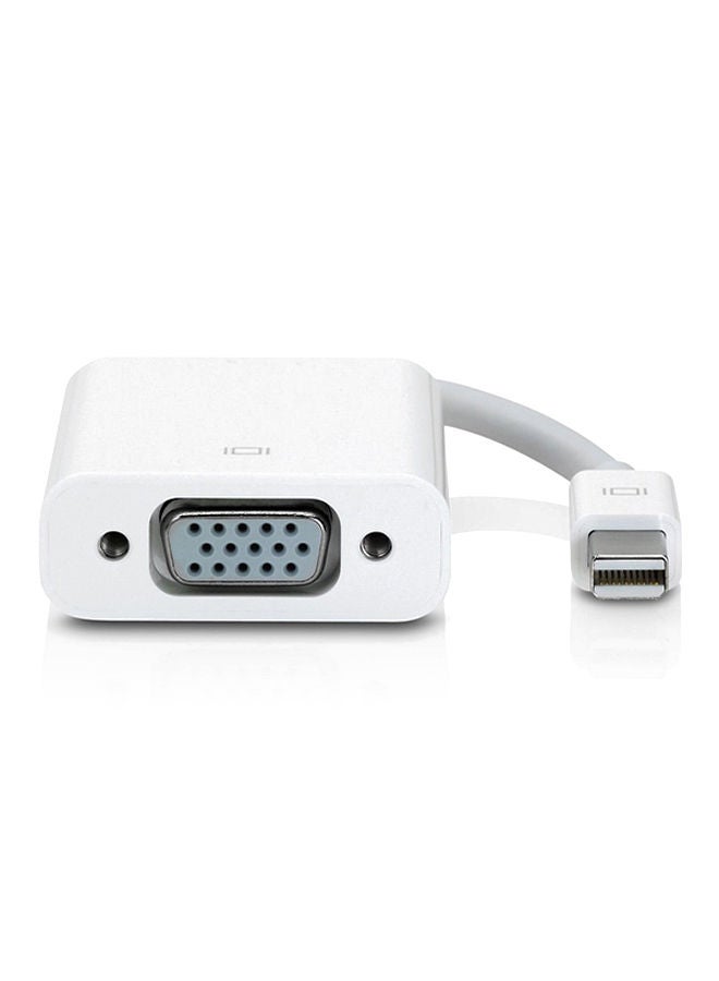 NIBEMINENT Display Port To VGA Cable Adapter Converter For Macbook Pro White
