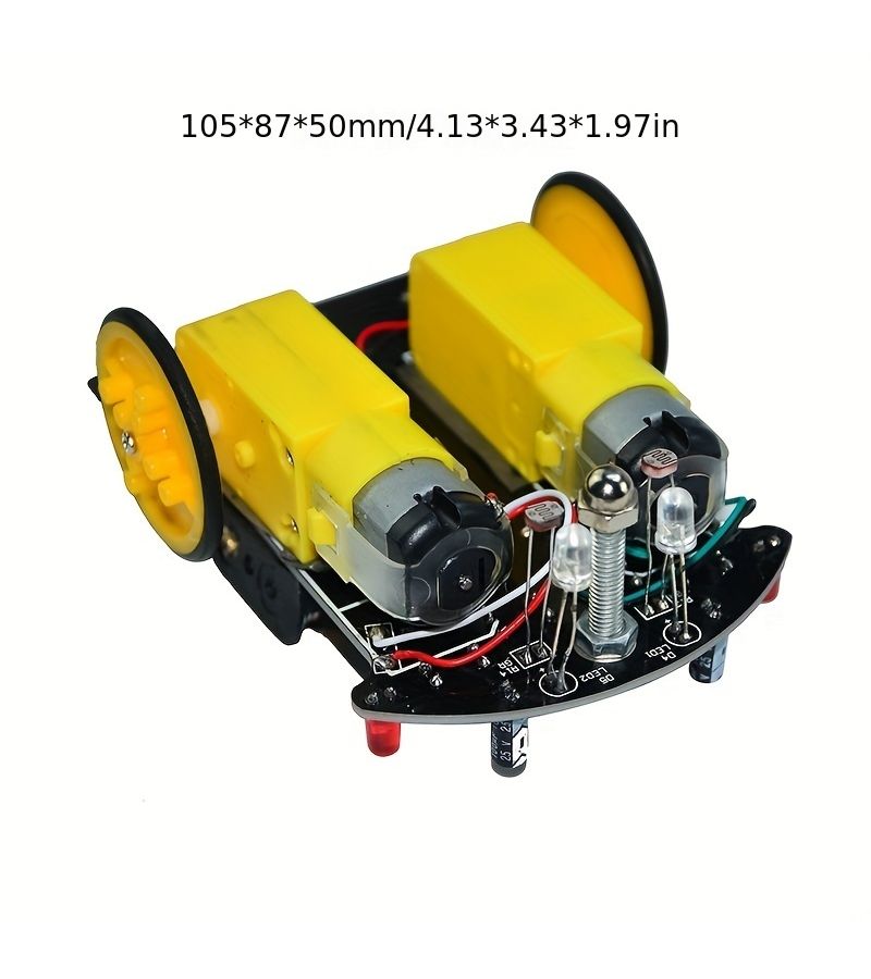طقم تجميع سيارة تتبع الخطوط الروبوتية بنظام DIY مخصص لـ UNO R3، ملحقات سيارة ذكية، تعليم STEM، هدية للبالغين - Image 2