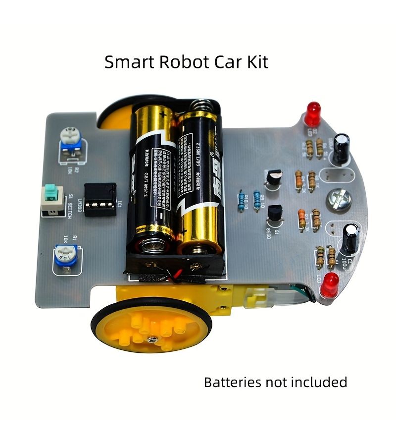 طقم تجميع سيارة تتبع الخطوط الروبوتية بنظام DIY مخصص لـ UNO R3، ملحقات سيارة ذكية، تعليم STEM، هدية للبالغين - Image 5