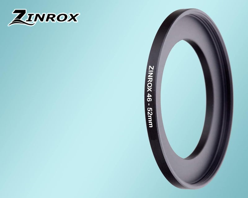 ZINROX® 46-52mm Step Up Lens Filter Adapter Ring, Set of 1 Piece - Size :-46mm to 52mm Stepping Ring - Image 2