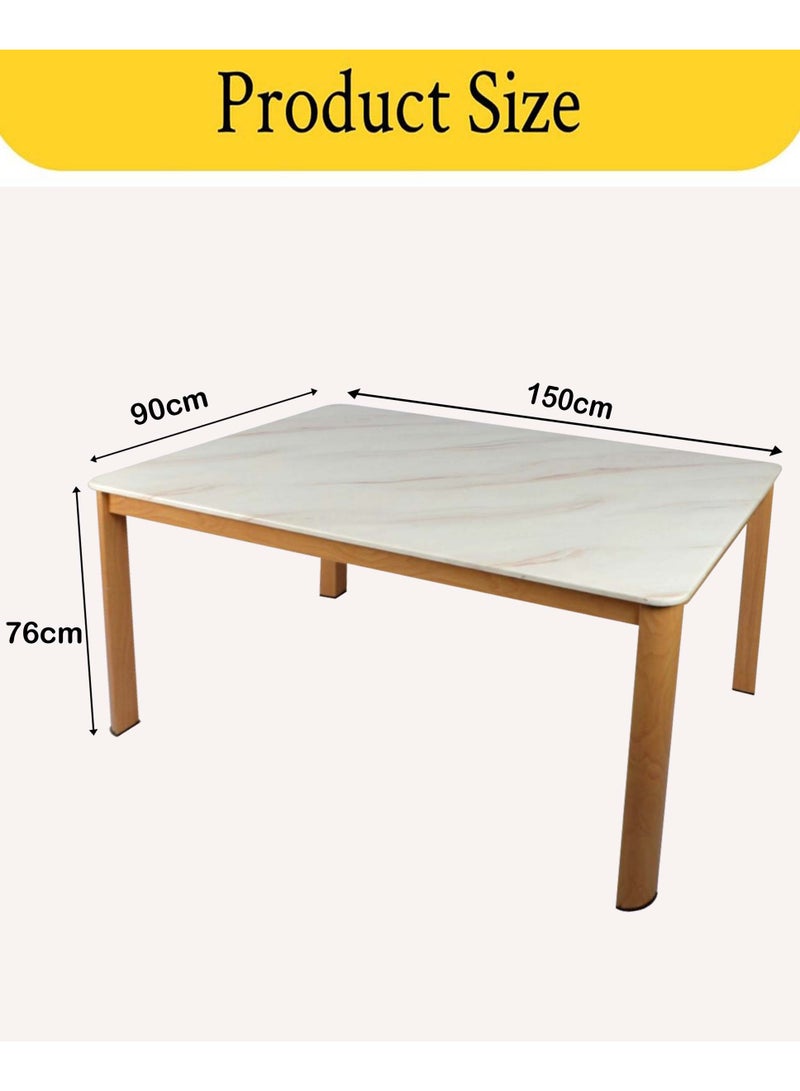 Marble Dining Table 150*90*76 CM - Image 2