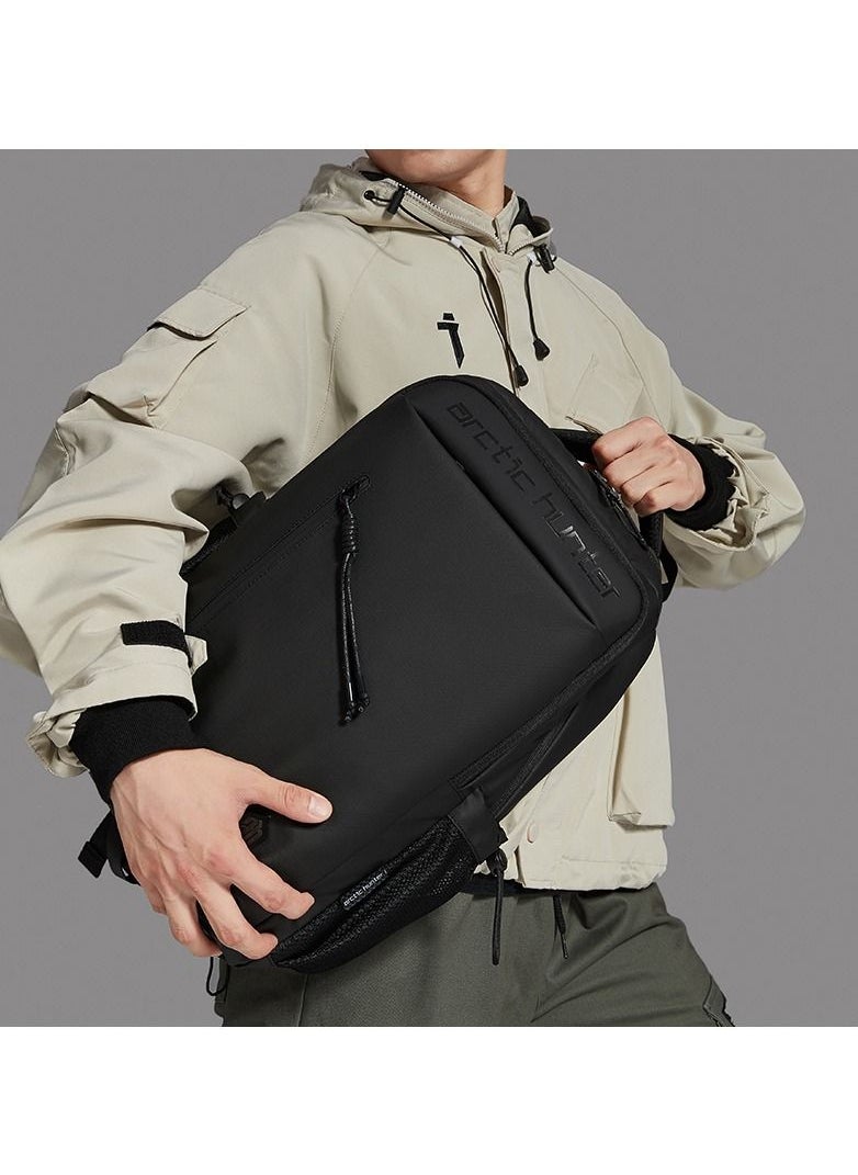 ARCTIC HUNTER - B00534 15.6-Inch Laptop Casual Multi-Function Oxford Waterproof Backpack Bag - Black - Image 1