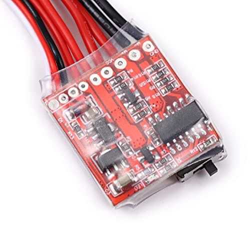 Teyleten Robot Mini 20A ESC Motor Speed RC ESC 2KHz Forward Reverse Brush Brake RC 2S for Controller Boat RC Car Tank (3PCS) - Image 2