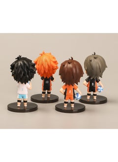 Generic 4-Piece Anime Haikyuu Action Figure Set, Haikyuu Character Series Figure with Base, Anime Figure Toy, PVC Character Figure Toys, for Desktop Decorations/Collectibles, Gifts for Fan(High About 9cm)  - Image 3