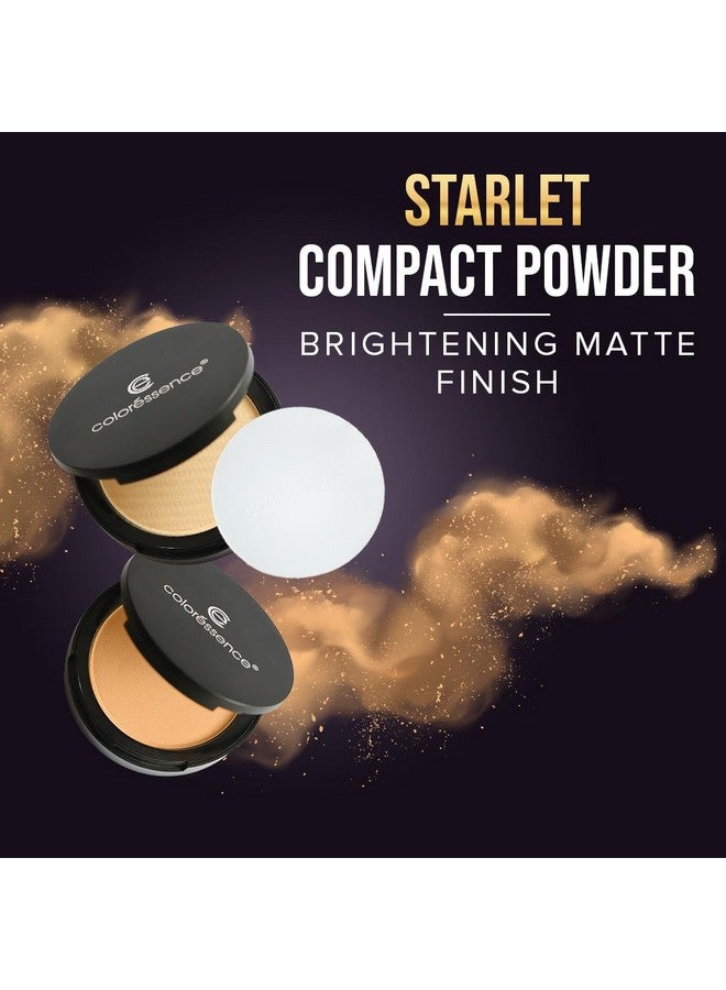 كالرسينس بودرة ستارليت المضغوطة من كولور سينس لتثبيت المكياج | تركيبة خفيفة الوزن للتحكم في الزيوت | مع اسفنجة توزيع مجانية | بيج عاجي - Image 3