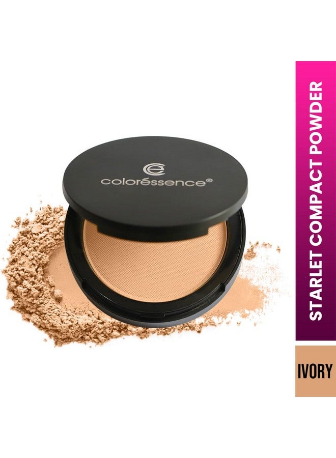 كالرسينس بودرة ستارليت المضغوطة من كولور سينس لتثبيت المكياج | تركيبة خفيفة الوزن للتحكم في الزيوت | مع اسفنجة توزيع مجانية | بيج عاجي - Image 2