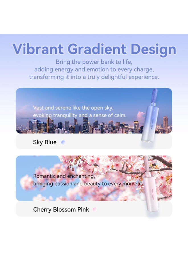 VENTION 5000mAh Power Bank (USB-C + Lightning) 20W pink Light Indicator Display Type Model # FHWR0 - Image 4