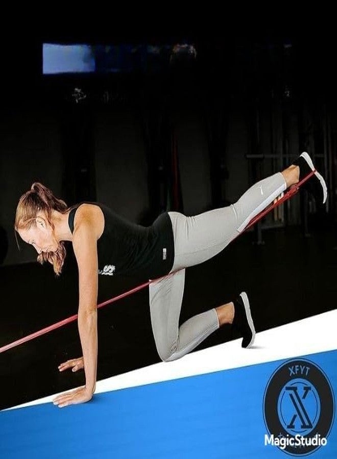 XYNO Resistance Bands for Men & Women - Full Home Gym Fitness Set | Stretch, Strength Training & Workout Bands for Exercise, Yoga & Pilates | Multi-Level Resistance for Beginner to Advanced - Image 5