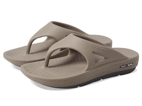 Skechers Men's Go Recover Refresh Sandal, Khaki, 10 - Image 1